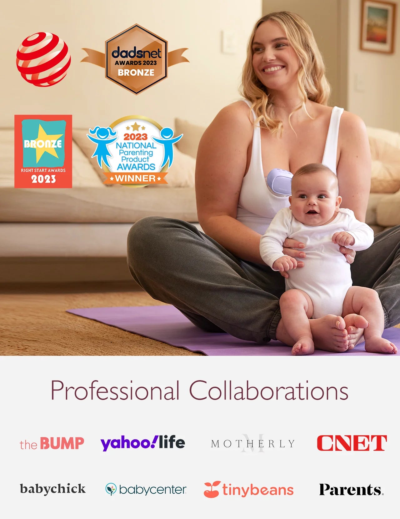 S9 Pro Wearable Breast Pump Hands Free, Mom Cozy Electric Portable Breast Pump 24Mm Purple