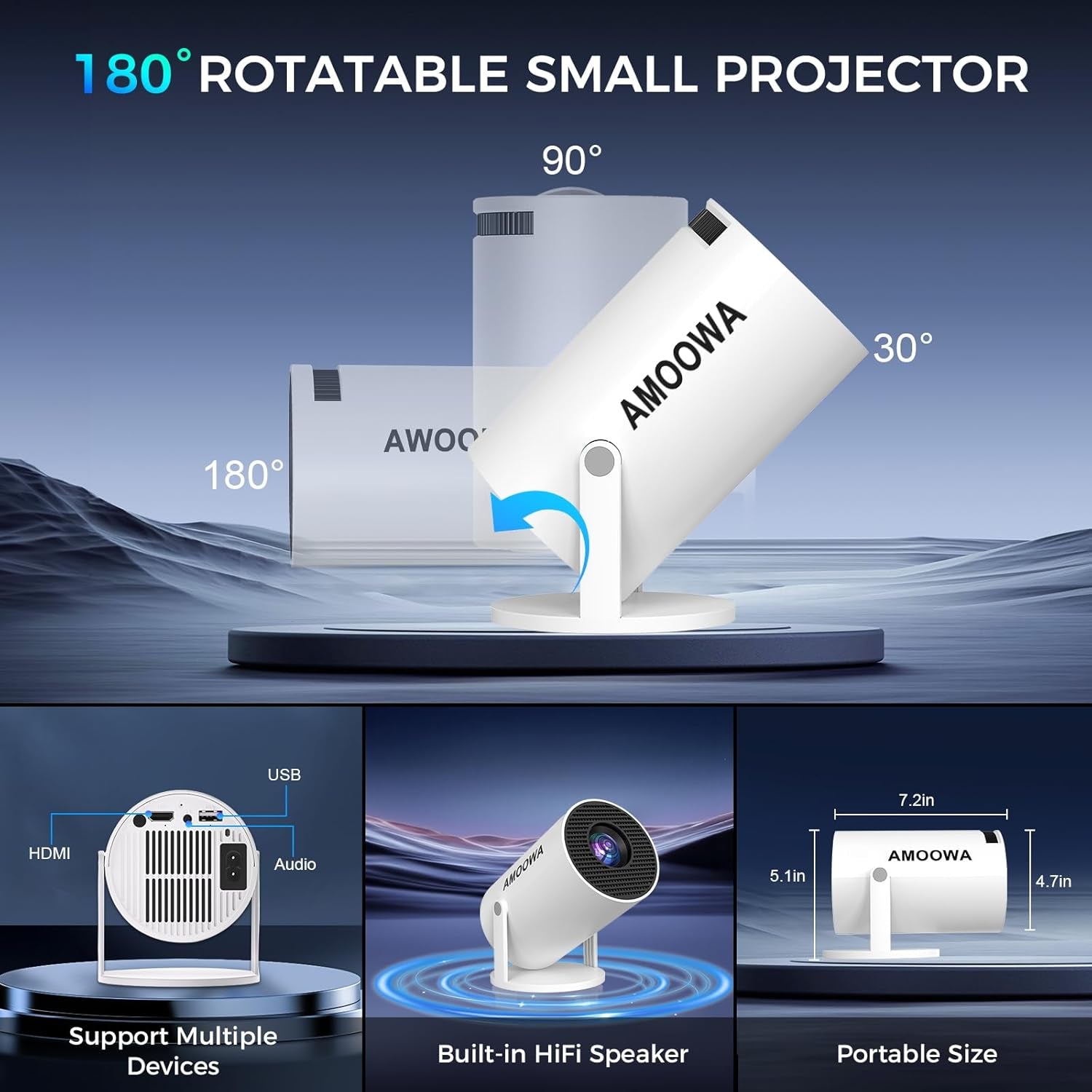 Transform Your Movie Nights with This Pocket-Sized 4K Wonder Projector - Now with WiFi and Bluetooth! Who Needs a Big Screen Anyway?