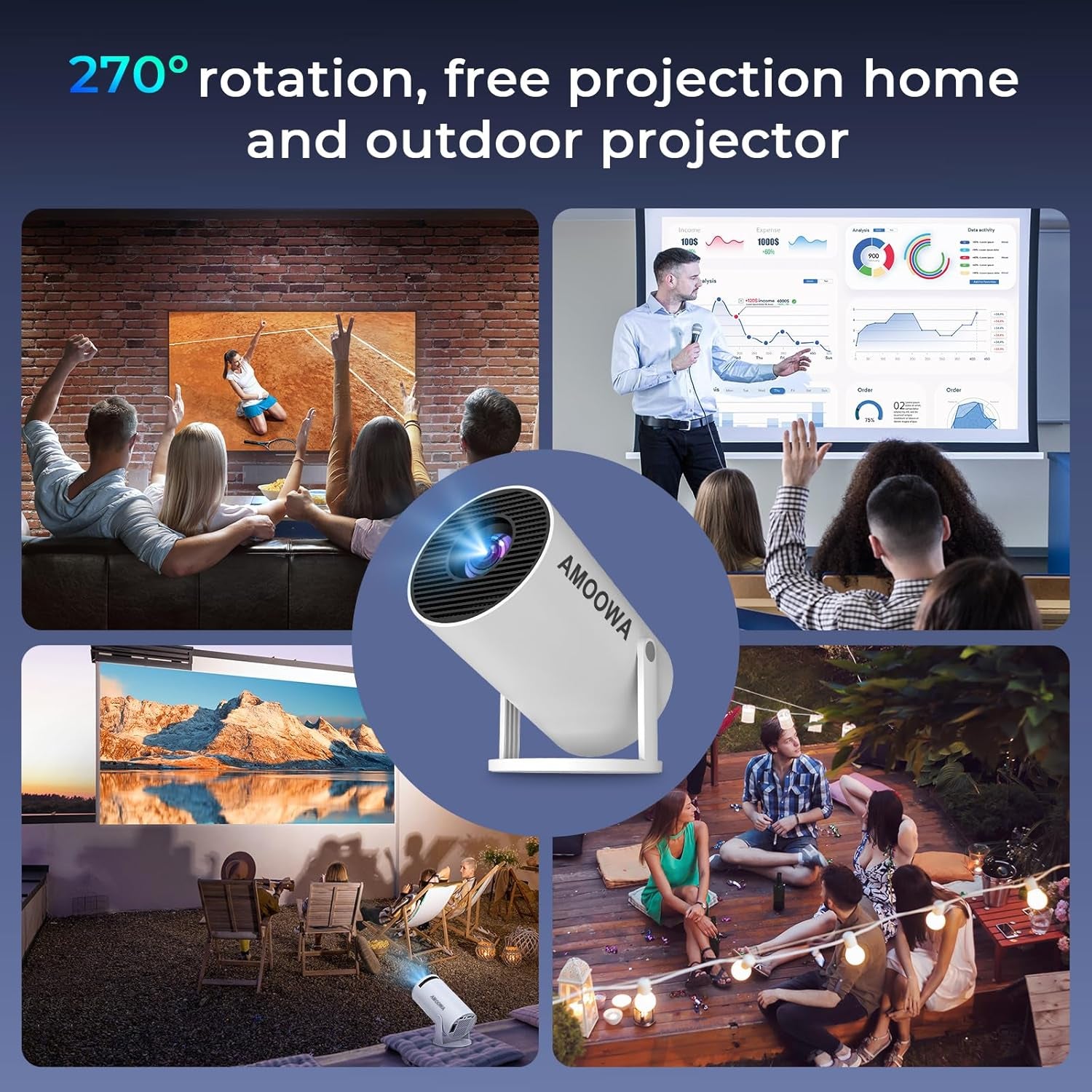 Transform Your Movie Nights with This Pocket-Sized 4K Wonder Projector - Now with WiFi and Bluetooth! Who Needs a Big Screen Anyway?