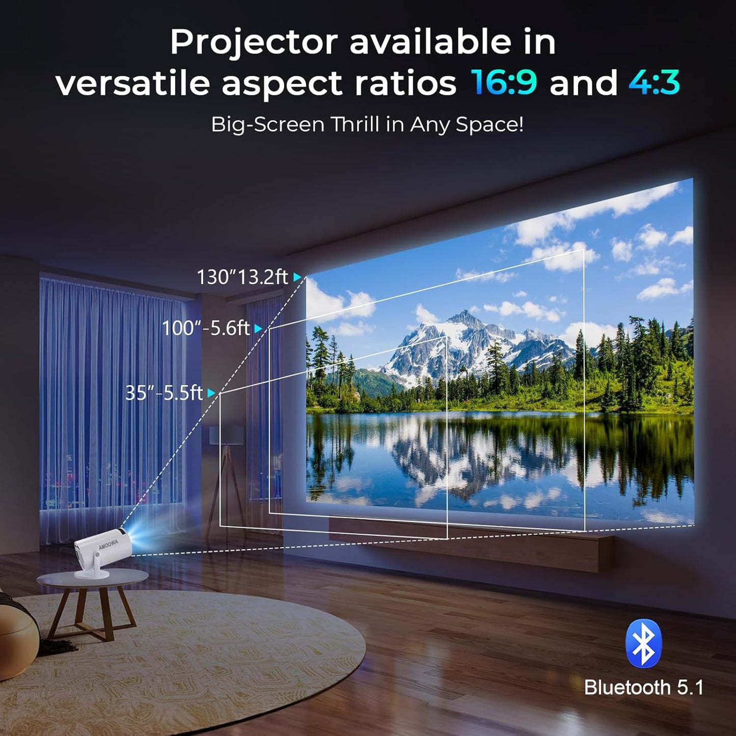 Transform Your Movie Nights with This Pocket-Sized 4K Wonder Projector - Now with WiFi and Bluetooth! Who Needs a Big Screen Anyway?