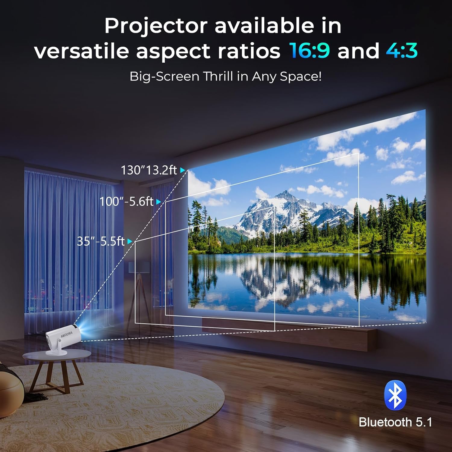 Transform Your Movie Nights with This Pocket-Sized 4K Wonder Projector - Now with WiFi and Bluetooth! Who Needs a Big Screen Anyway?