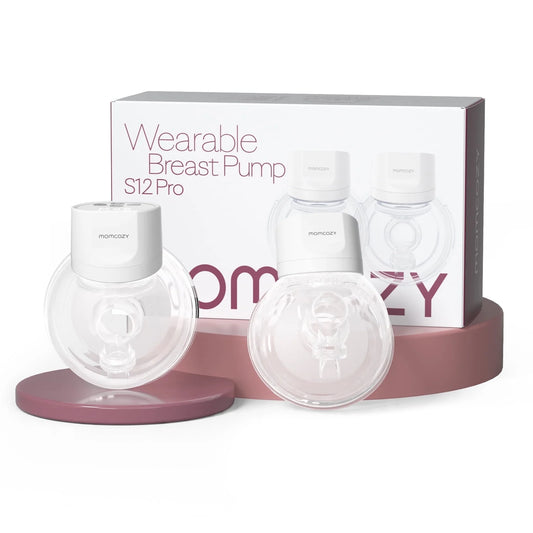S12 Pro Hands Free Breast Pump Wearable, Double Portable Breast Pump Electric, 24Mm White